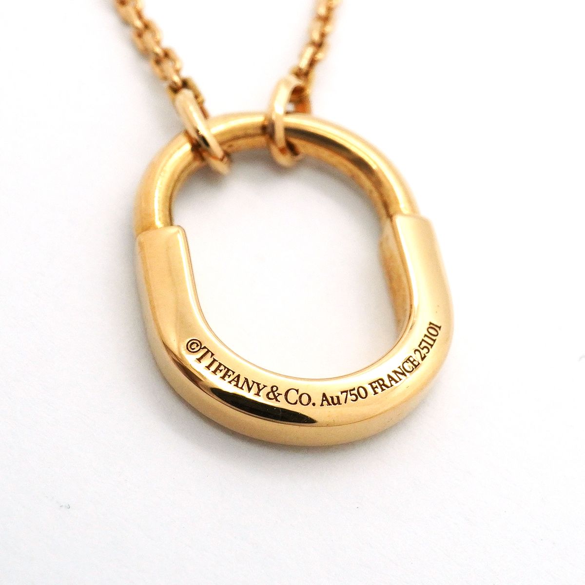 Tiffany & Co Necklace Rock Small 18k Pink Gold Diamond — view 6