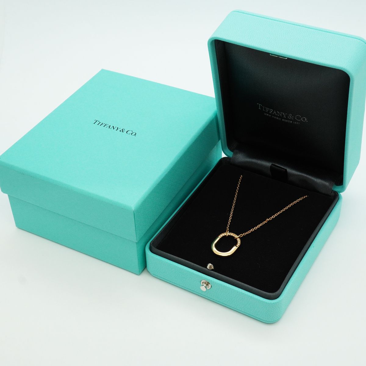 Tiffany & Co Necklace Rock Small 18k Pink Gold Diamond — view 8