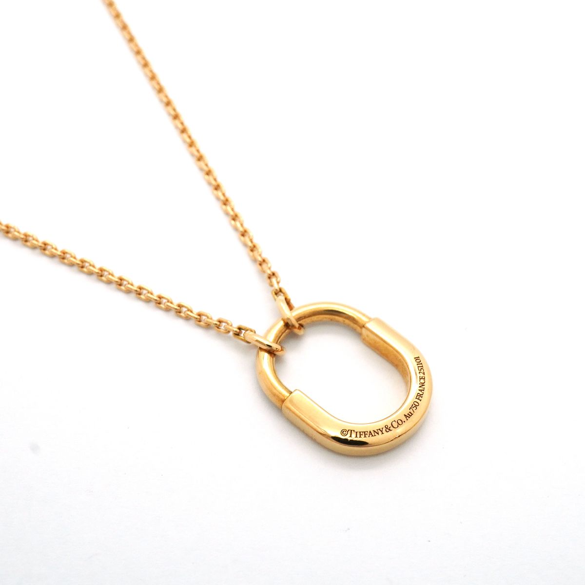 Tiffany & Co Necklace Rock Small 18k Pink Gold Diamond — view 2