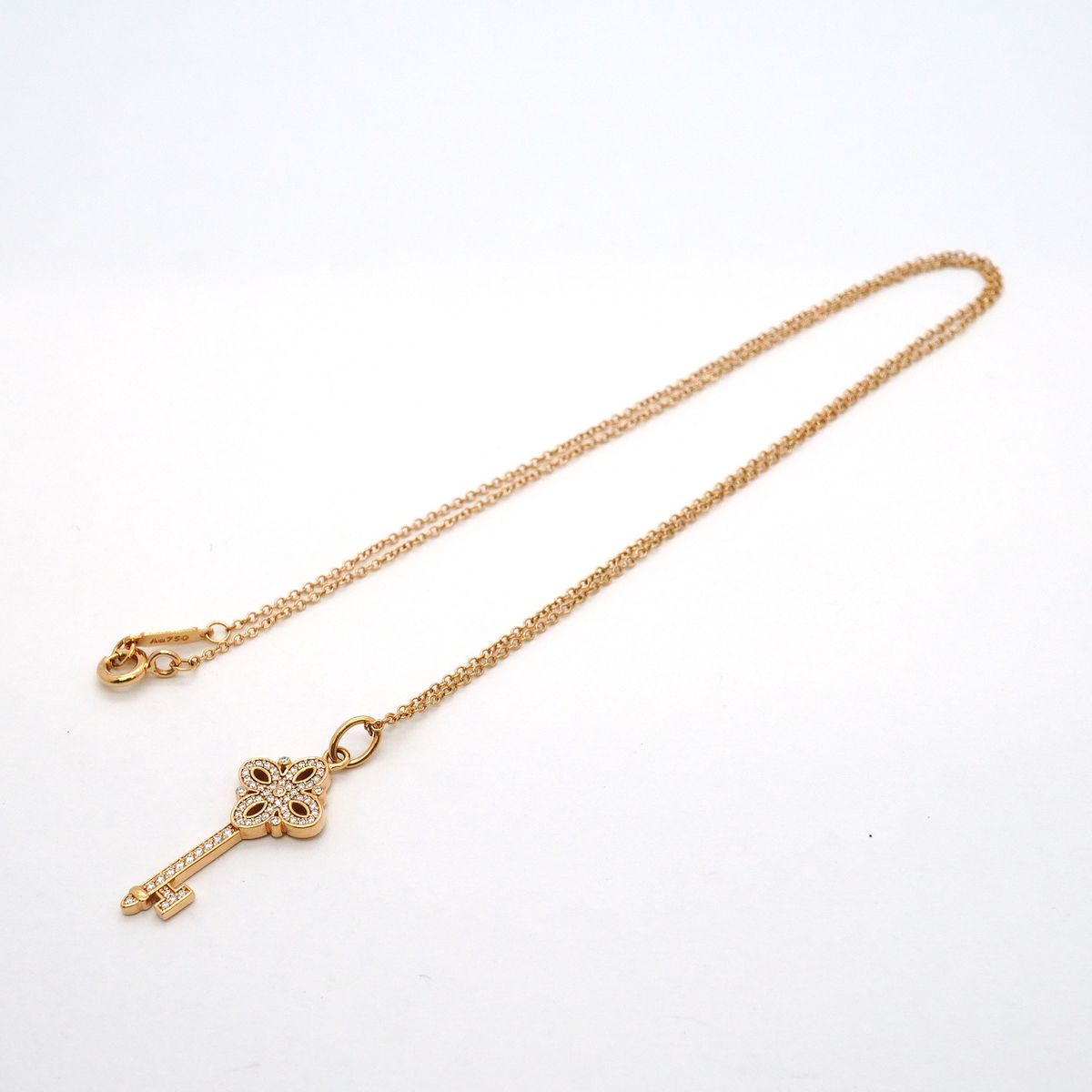 Tiffany & Co Necklace Victoria Key 18k Pink Gold Diamond — view 3
