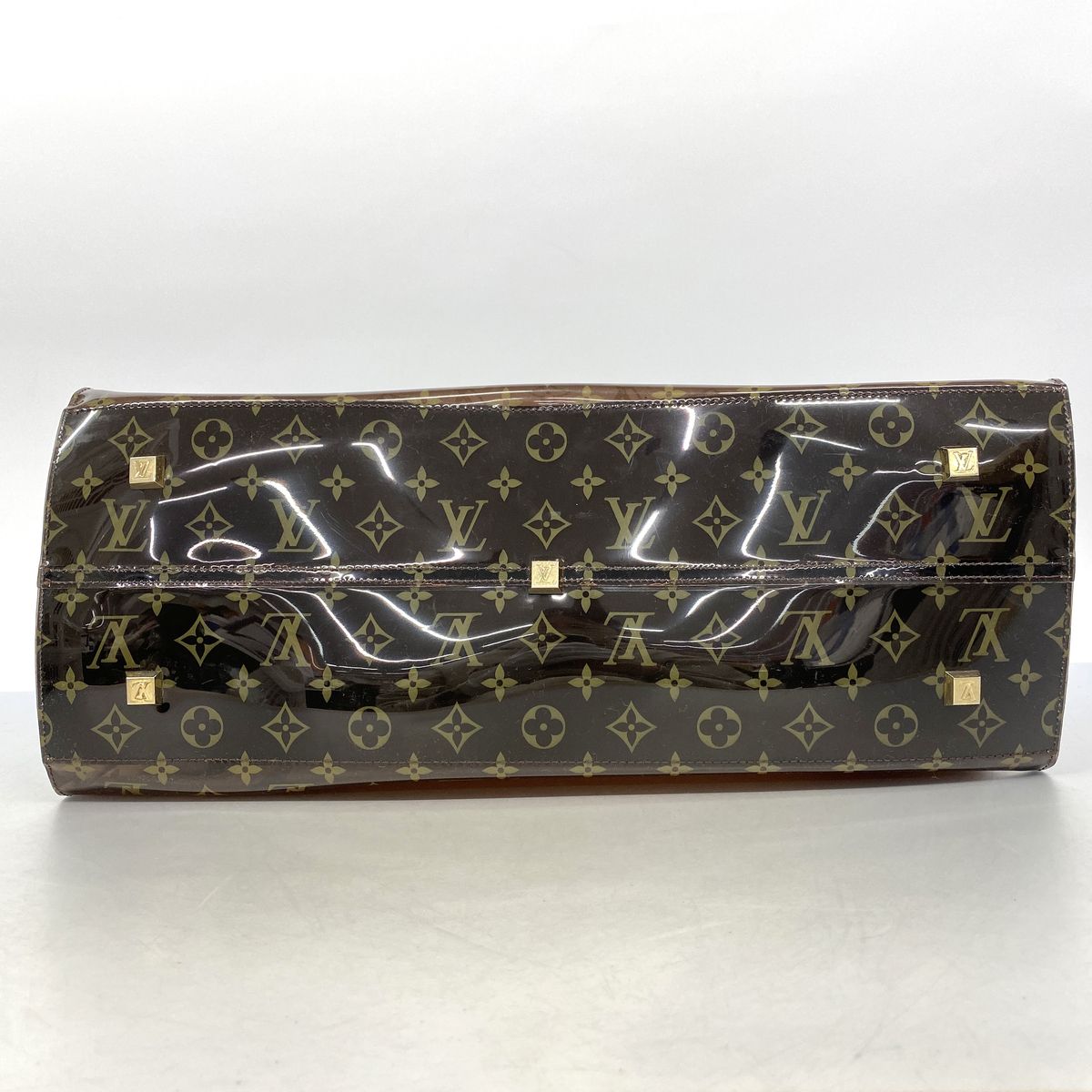Louis Vuitton Tote Bag Monogram Vinyl Cabas Cruise Brown — view 3
