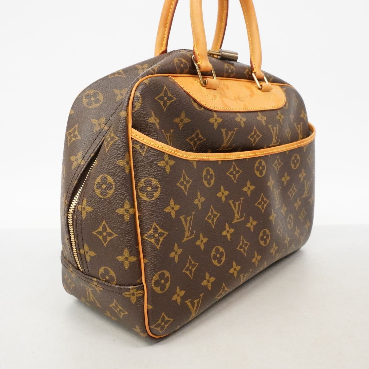 Louis Vuitton Handbag Monogram Deauville Brown — view 2