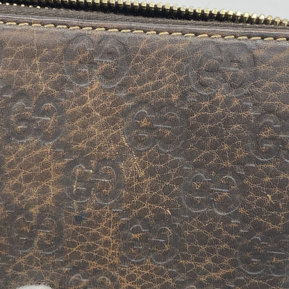 Gucci Wallet Guccissima Bamboo Leather Brown Champagne Gold — view 7