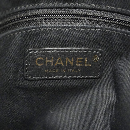 Chanel Chain Tote Bag Deauville Raffia Gray Champagne Gold — view 5