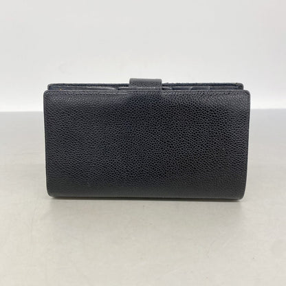 Chanel Wallet Caviar Leather Black Gold — view 8