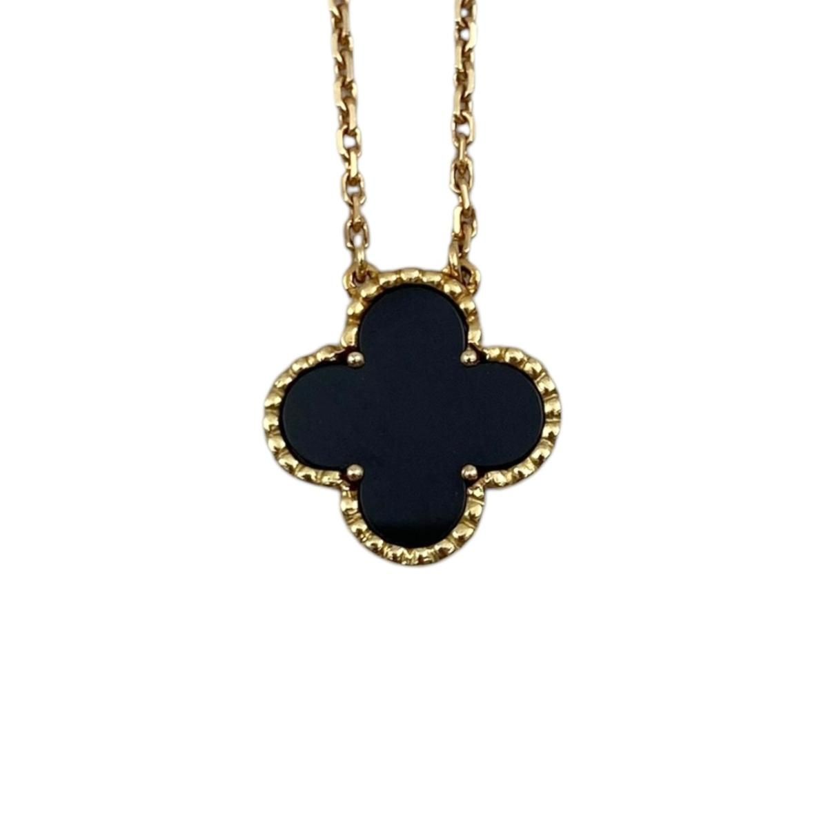 Van Cleef & Arpels Cleef&apels Necklace Vintage Alhambra Pendant Yellow Gold — view 3