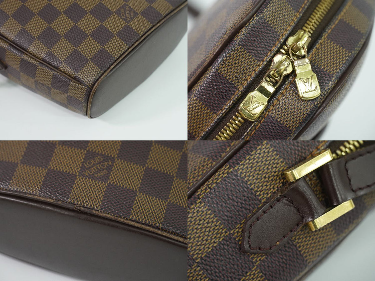 Louis Vuitton LV Ipanema PM Damier Ebene Shoulder Bag Pochette Brown — view 7
