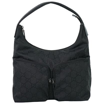 Gucci GG Nylon Shoulder Bag Black
