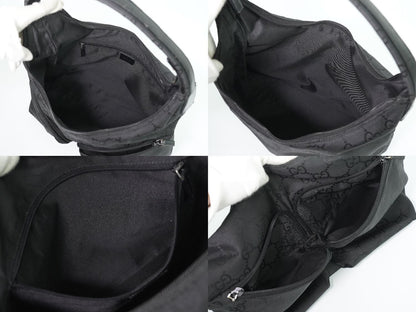 Gucci GG Nylon Shoulder Bag Black — view 8