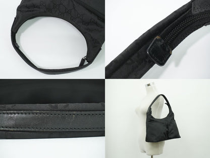 Gucci GG Nylon Shoulder Bag Black — view 6