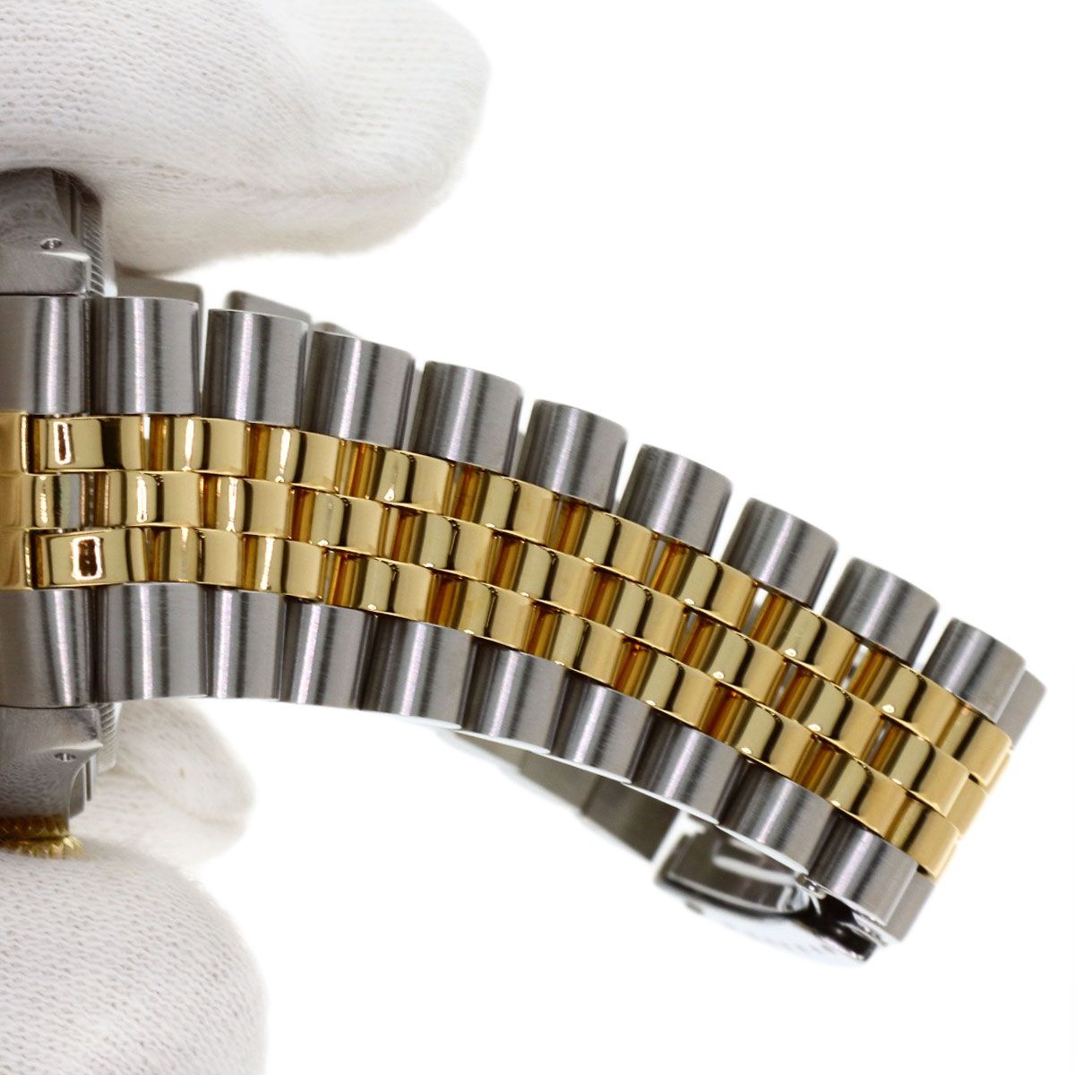 Rolex Datejust Diamond Watch SS Yellow Gold 18k — view 8