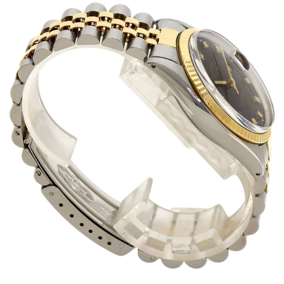 Rolex Datejust Diamond Watch SS Yellow Gold 18k — view 2