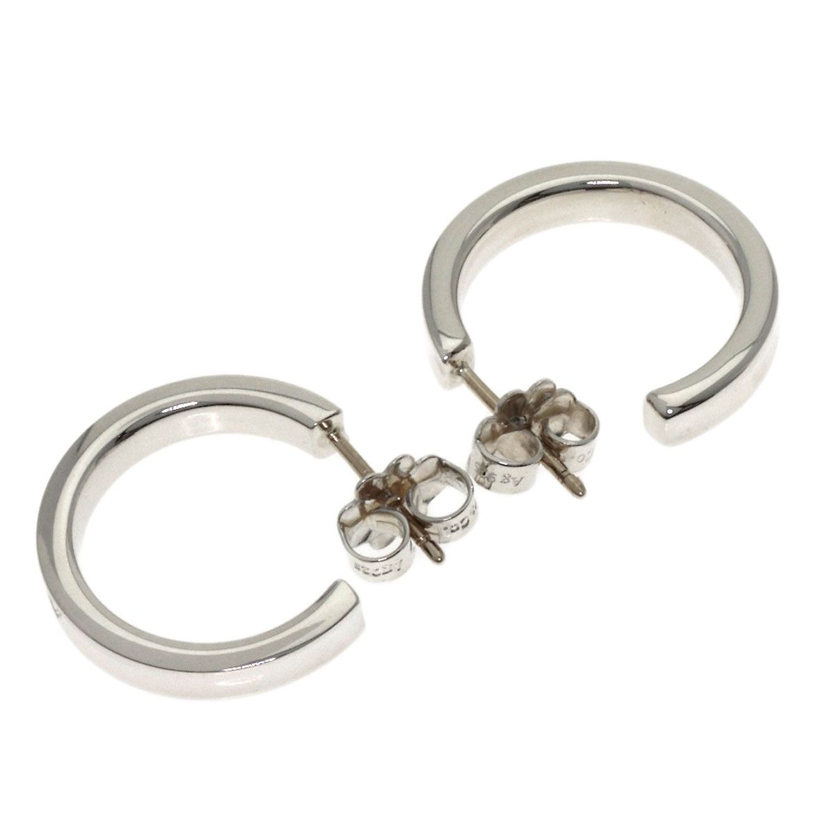 Tiffany & Co 1837 Hoop Earrings Silver — view 2