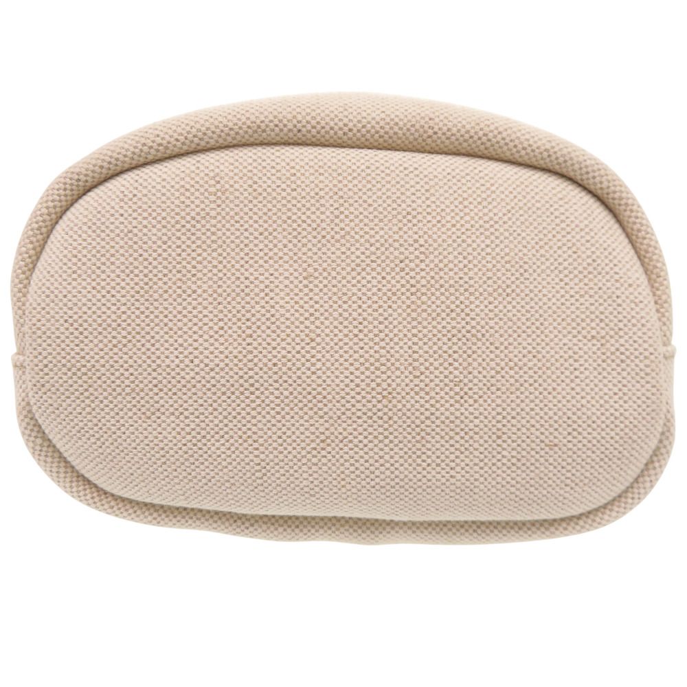 Prada Drawstring Canvas Beige Pink Pouch — view 5