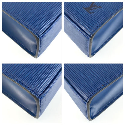 Louis Vuitton Epi Malesherbes Toledo Blue Gold Leather Handbag — view 4