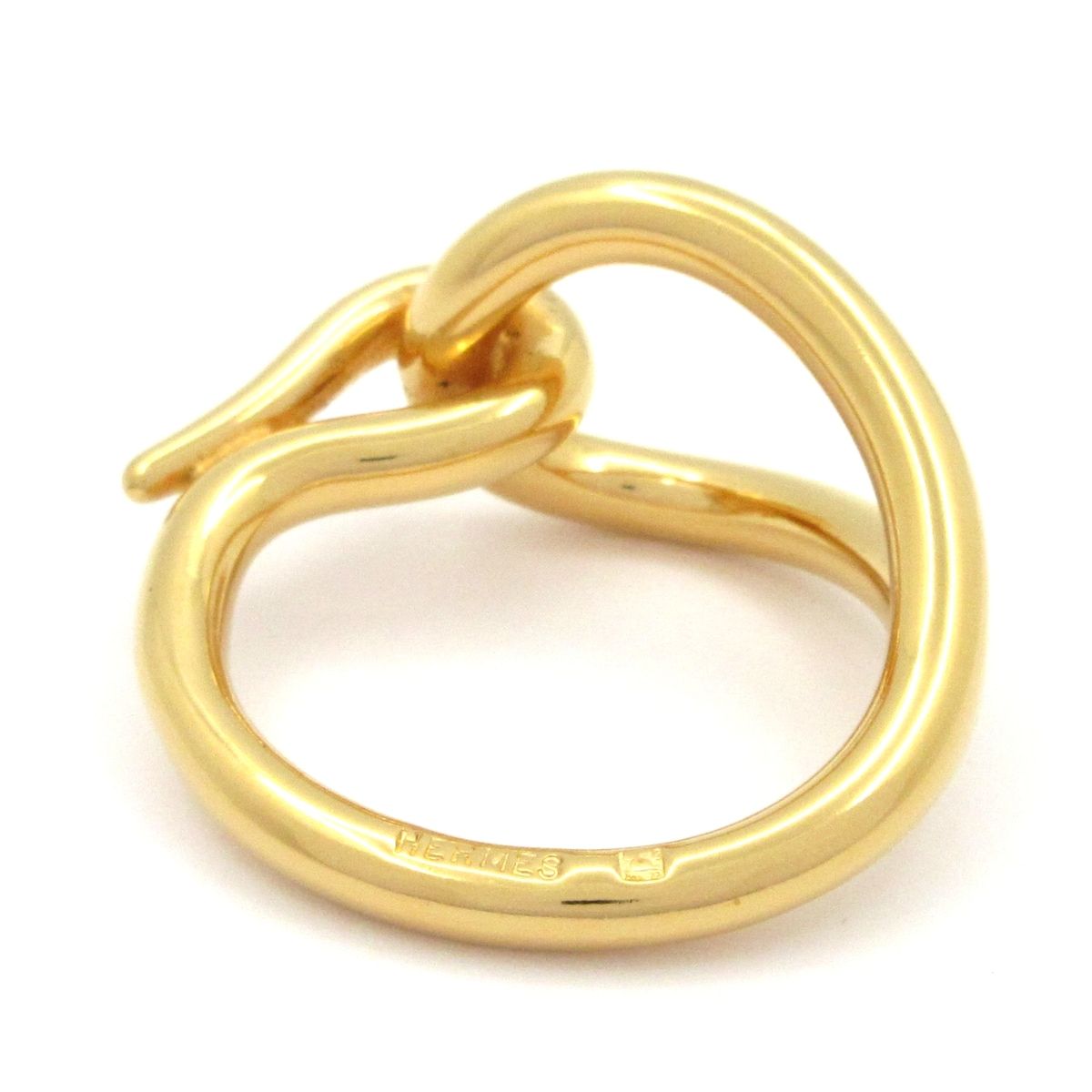 Hermes Scarf Ring Jumbo Gold — view 2