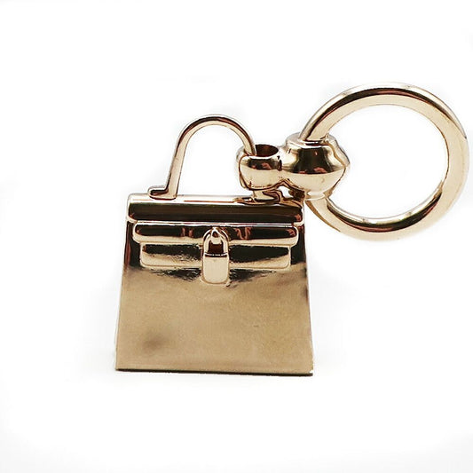Hermes Scarf Ring Mini Kelly Gold
