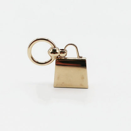 Hermes Scarf Ring Mini Kelly Gold — view 2
