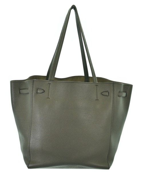 Celine Leather Tote Bag Khaki — view 2