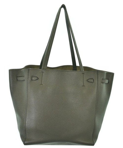 Celine Leather Tote Bag Khaki — view 2