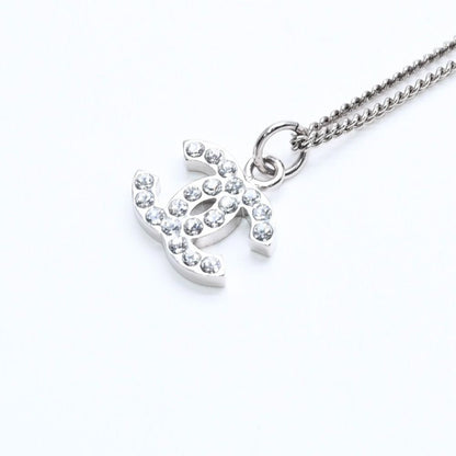 Chanel CC Logo Necklace Stamp Metal Rhinestone 43 — view 3