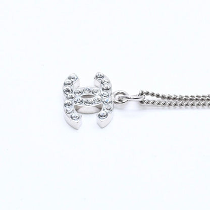 Chanel CC Logo Necklace Stamp Metal Rhinestone 43 — view 6