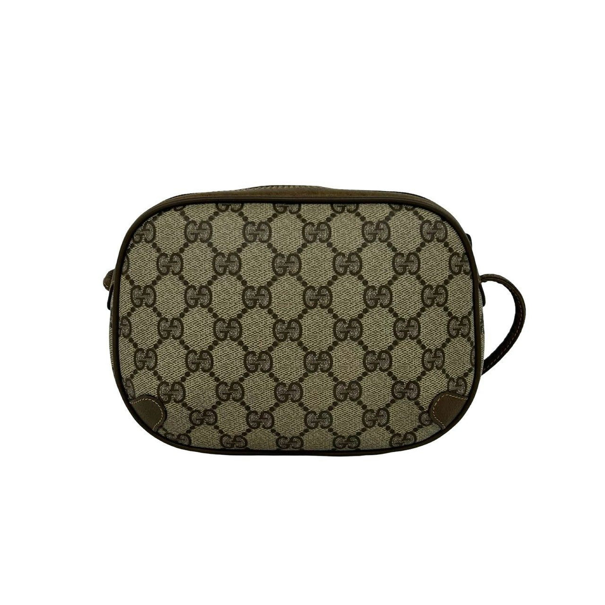 Gucci Vintage Sherry Line GG Logo Pattern Leather Shoulder Bag Pochette Brown — view 3