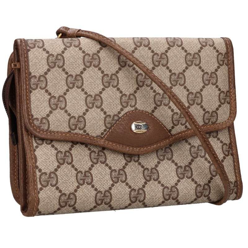Gucci GG Supreme Leather Shoulder Bag