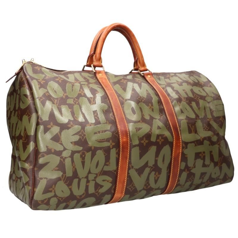 Louis Vuitton Keepall 50 Monogram Graffiti Boston Bag