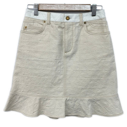 Louis Vuitton Skirt S Ivory White 36