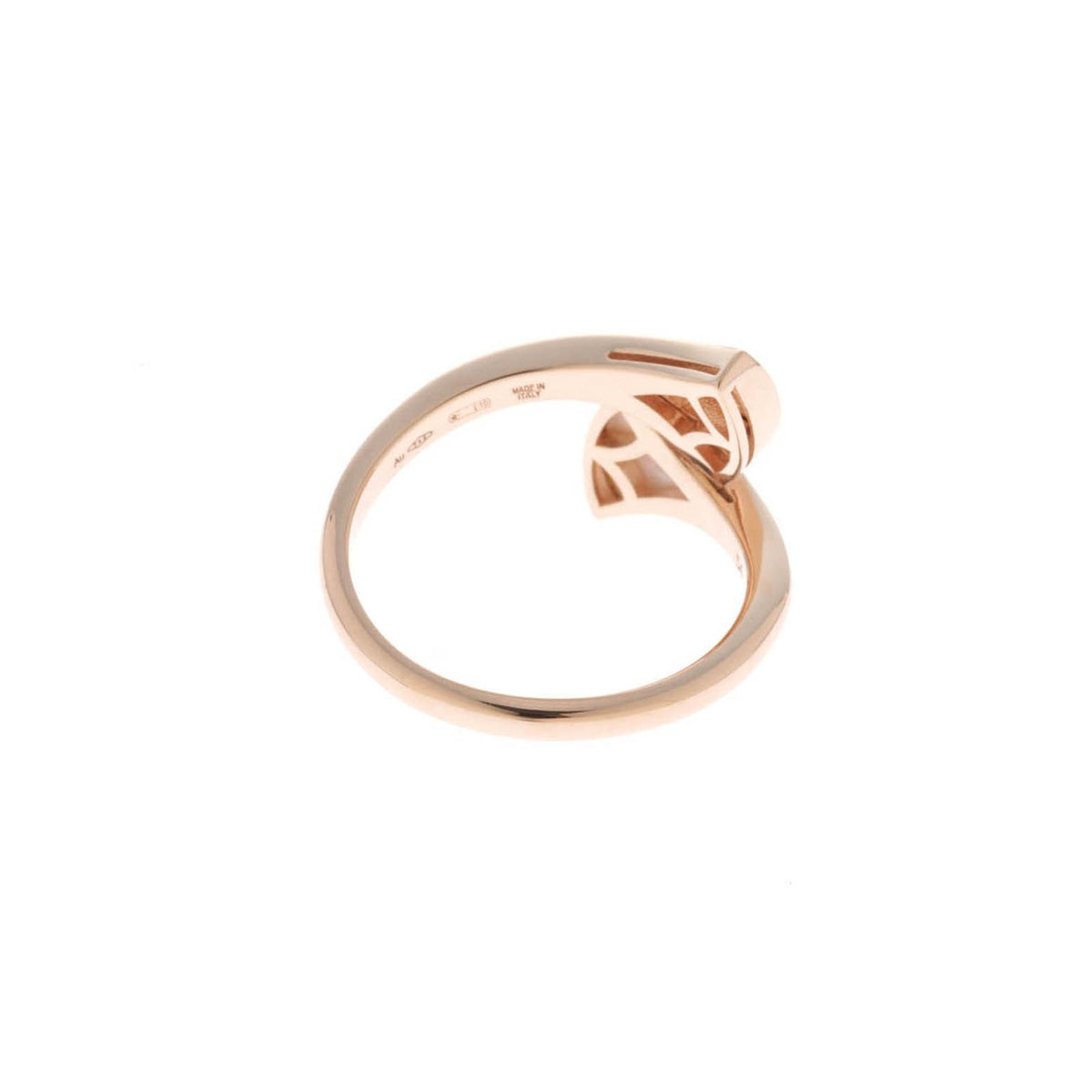 Bvlgari Diva's Dream Ring 18k Pink Gold Diamond White Butterfly Shell — view 2