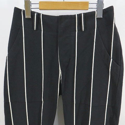 Brunello Cucinelli Tapered Pants Black Striped Pattern Side Pocket Back 40 — view 3