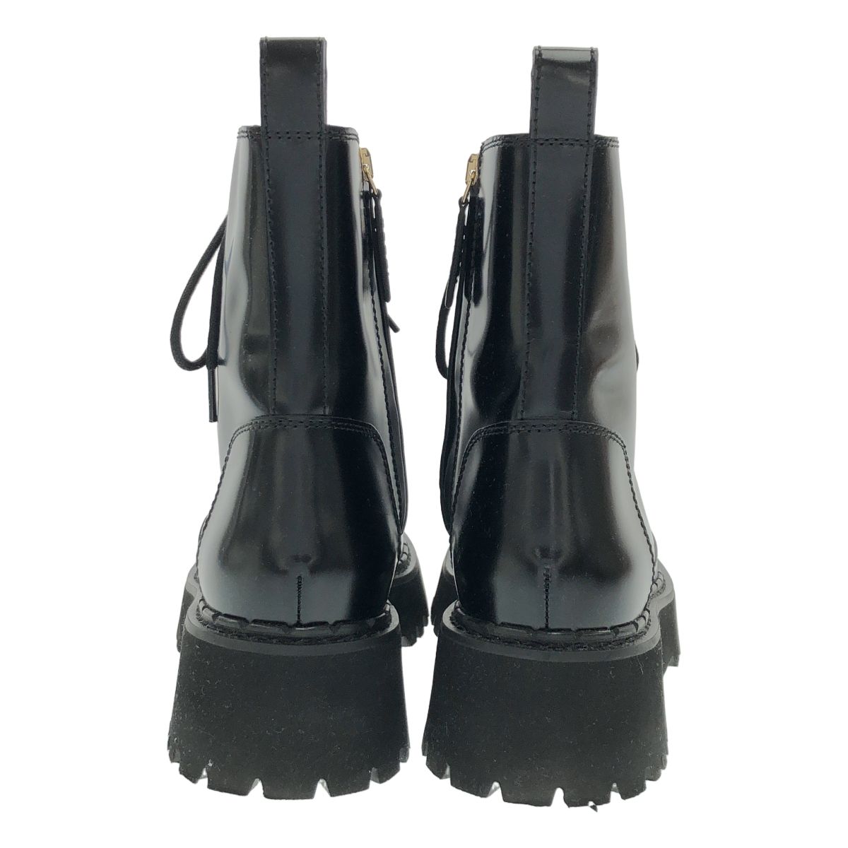 Gucci Sherry Line Side Zip Leather Ankle Boots Black — view 3