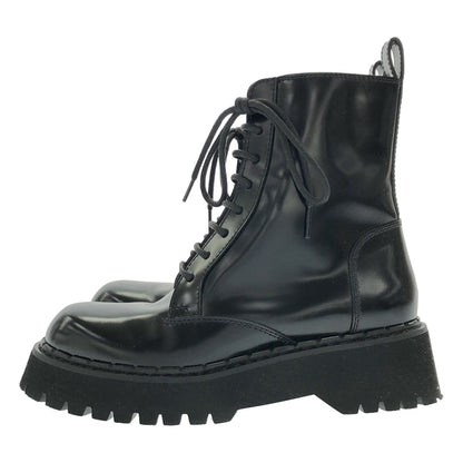 Gucci Sherry Line Side Zip Leather Ankle Boots Black — view 2