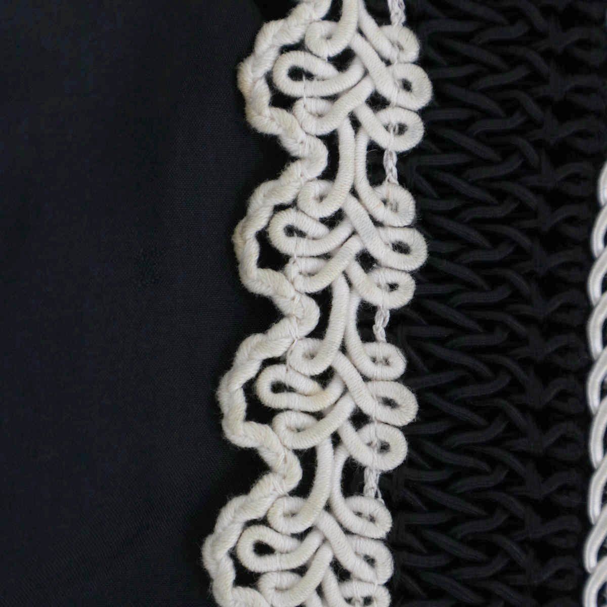 Chanel Vintage Embroidery Trim Jacket Black 42 — view 6