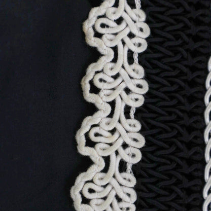 Chanel Vintage Embroidery Trim Jacket Black 42 — view 6