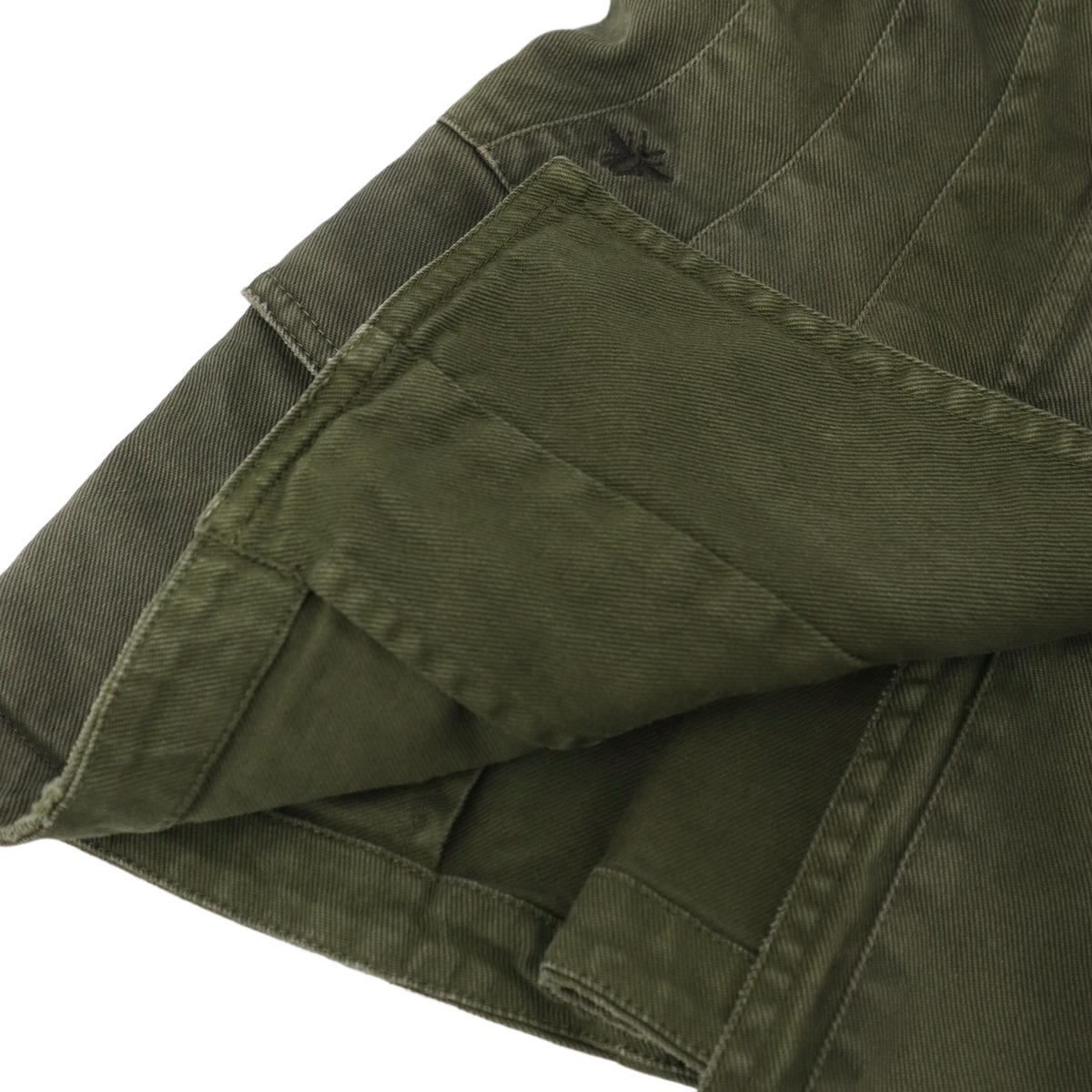 Dior Garment Dyed Denim Blazer Jacket Green — view 6