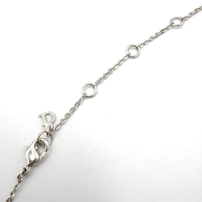 Dior Logo Metal Silver Necklace — view 7