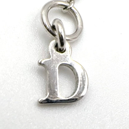 Dior Logo Metal Silver Necklace — view 4