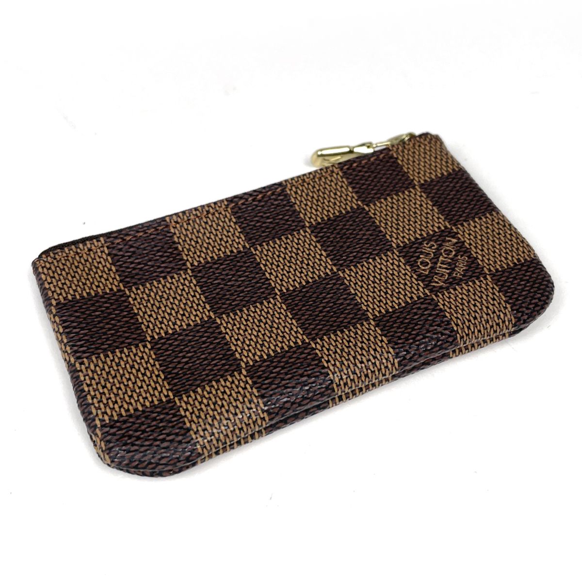 Louis Vuitton Pochette Cles Coin Purse Damier Brown — view 2