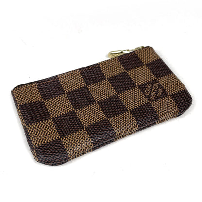 Louis Vuitton Pochette Cles Coin Purse Damier Brown — view 2
