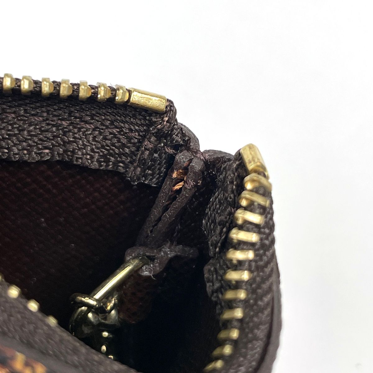 Louis Vuitton Pochette Cles Coin Purse Damier Brown — view 5