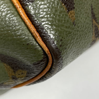 Louis Vuitton Speedy 30 Handbag Monogram Graffiti Khaki Brown — view 3