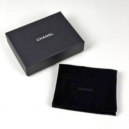 Chanel Trifold Wallet CC Logo Quilted Caviar Leather Black — view 8