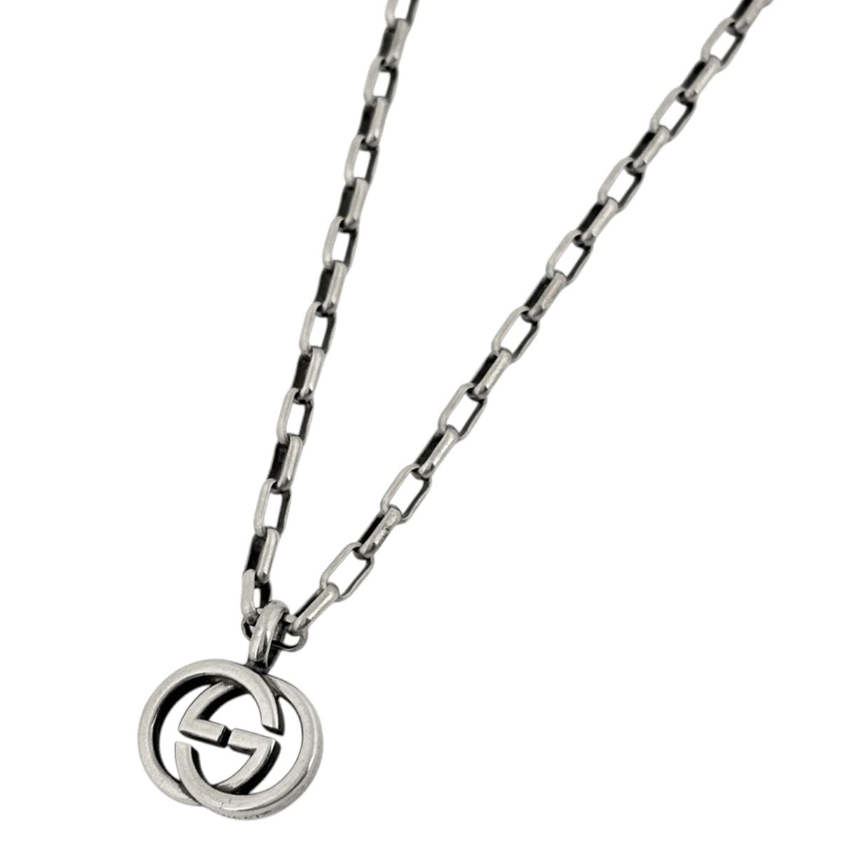 Gucci Necklace Interlocking G 925 Sterling Silver