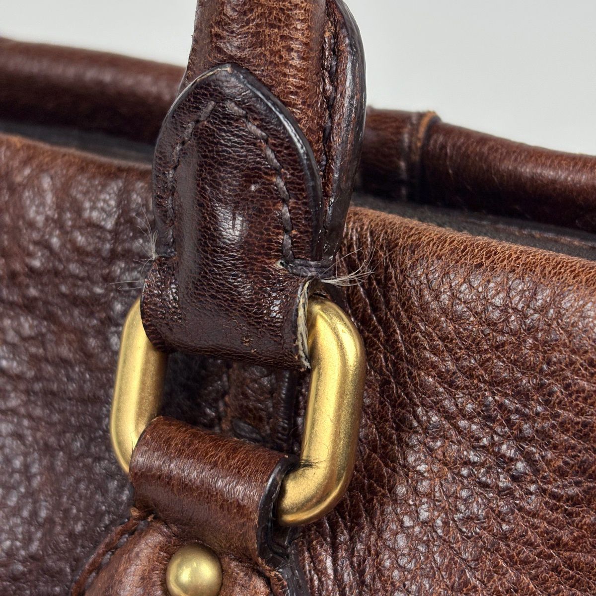 Prada Handbag 2-Way Leather Brown — view 5