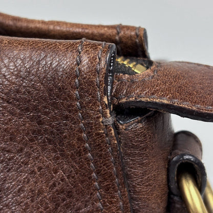 Prada Handbag 2-Way Leather Brown — view 4