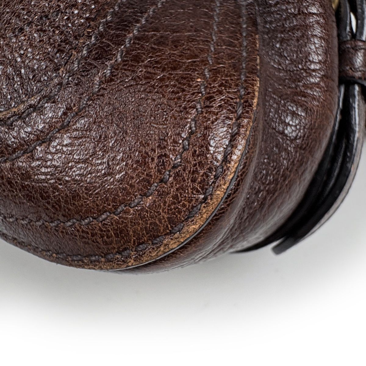 Prada Handbag 2-Way Leather Brown — view 3