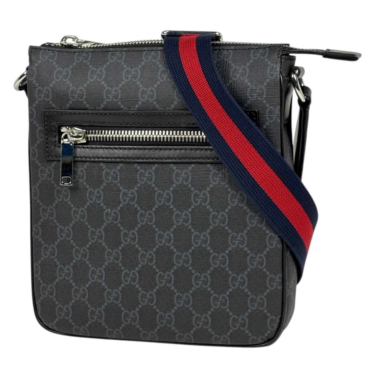 Gucci Shoulder Bag GG Pattern Supreme Black