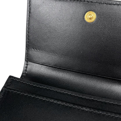 Prada Card Case Leather Nero — view 5